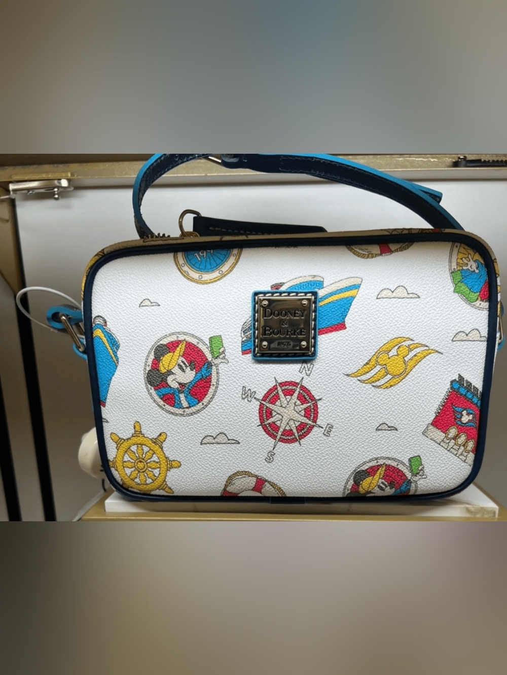Disney Parks  Mickey Mouse White Small Handbag by Dooney & Bourke Mother's Day